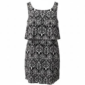 Everly tank dress black and white size small
